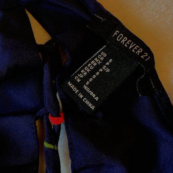 Dark blue cherry forever 21 sundress - Picture 4 of 4